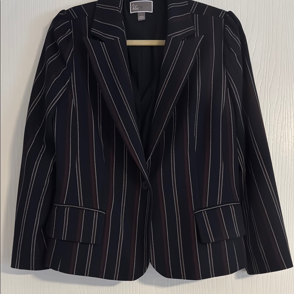 Navy Striped Women's Blazer